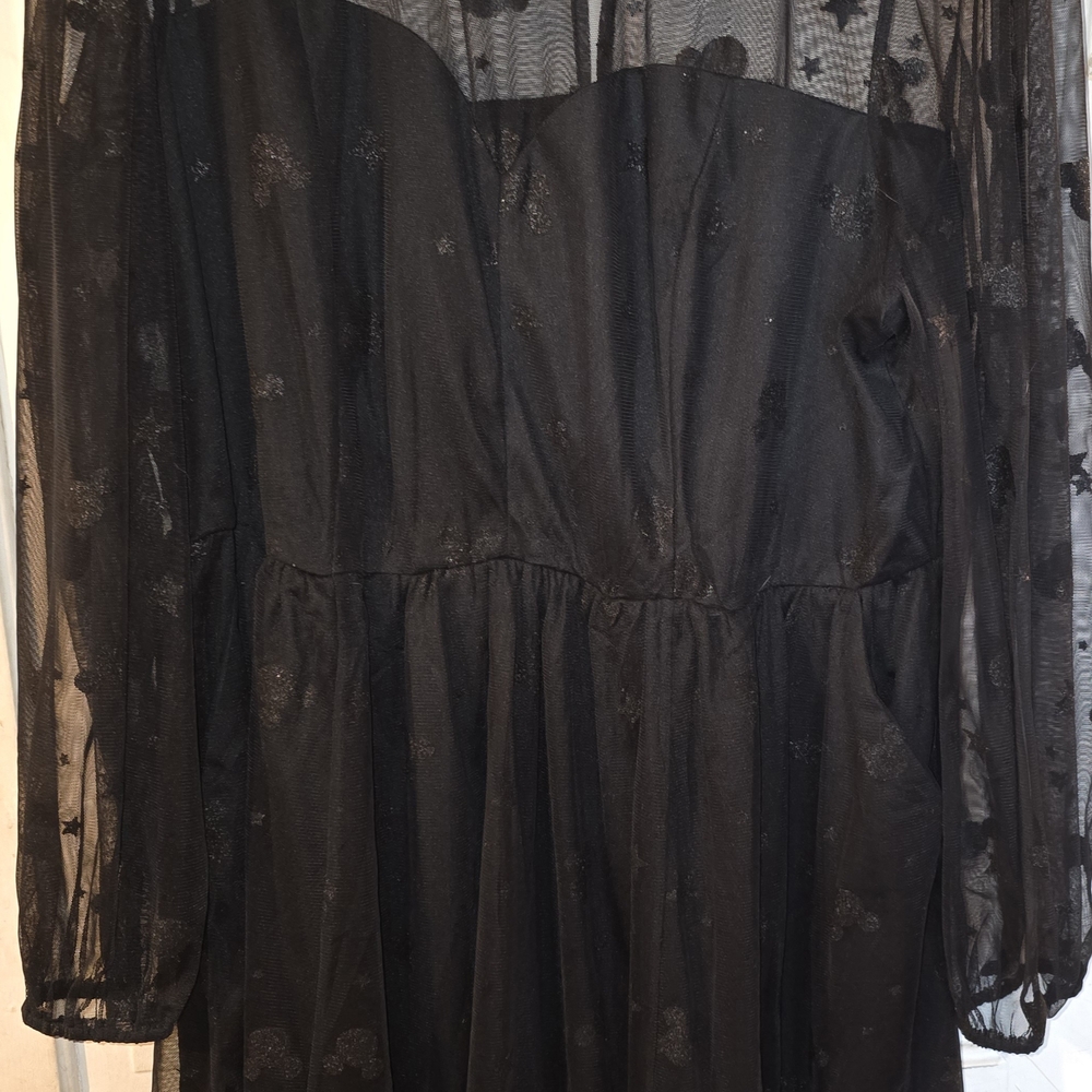 Disney Black Long Sleeve Dress